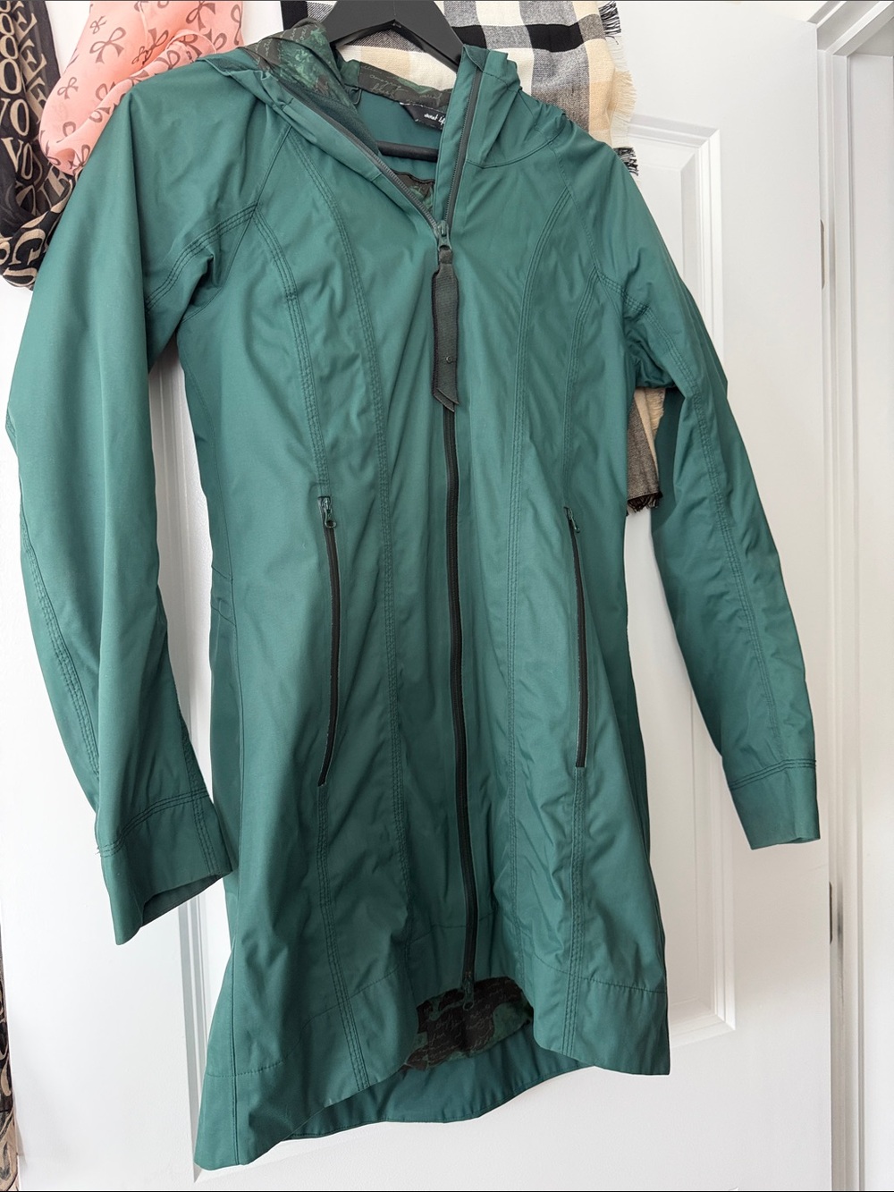 lululemon athletica Forest Green Hooded Raincoat for Men